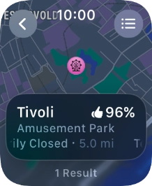 Press the required destination.