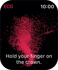 Place your index finger on the Digital Crown while the measurement is done.