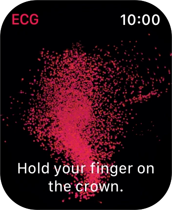 Place your index finger on the Digital Crown while the measurement is done.