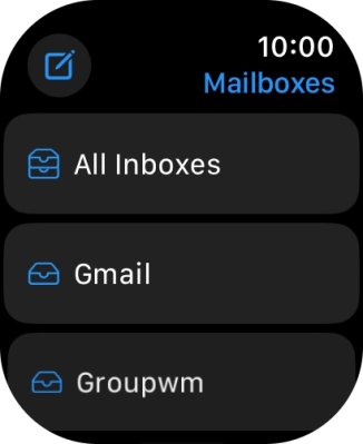 Press the required email account.