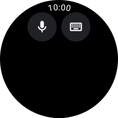 Press the microphone icon and say the required destination.