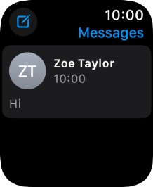 Press the required text message.