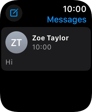 Press the required text message.