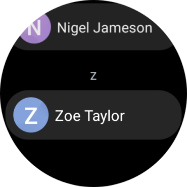 Press the required contact.