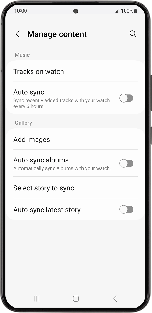 On your phone: Press Tracks on watch.