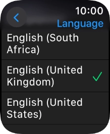 Press the required language.