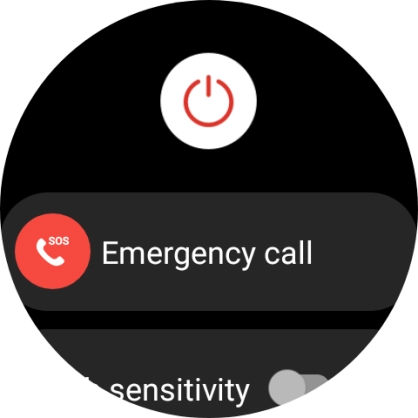 Press the power off icon.