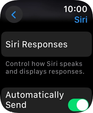 Press Siri Responses.