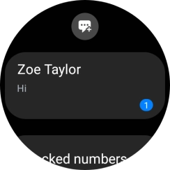 Press the required text message to read it.