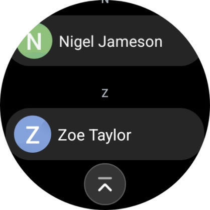 Press the required contact.
