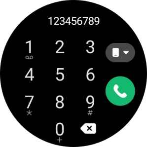 Press the call icon.