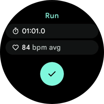 Press the confirm icon.