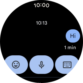 Press the microphone icon.