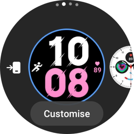 Slide your finger left on the screen.