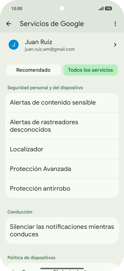 Pulsa Localizador.