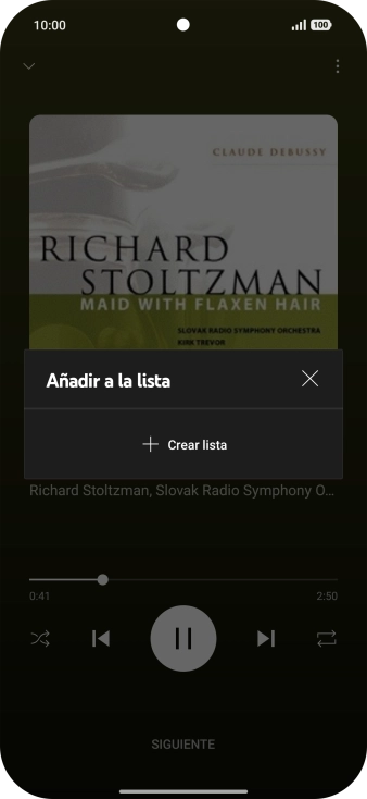 Pulsa Crear lista. Pulsa Crear lista.