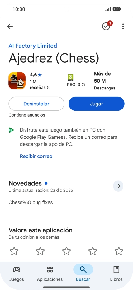 Pulsa Desinstalar.