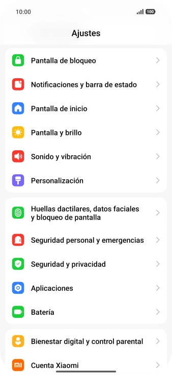 Pulsa Aplicaciones.