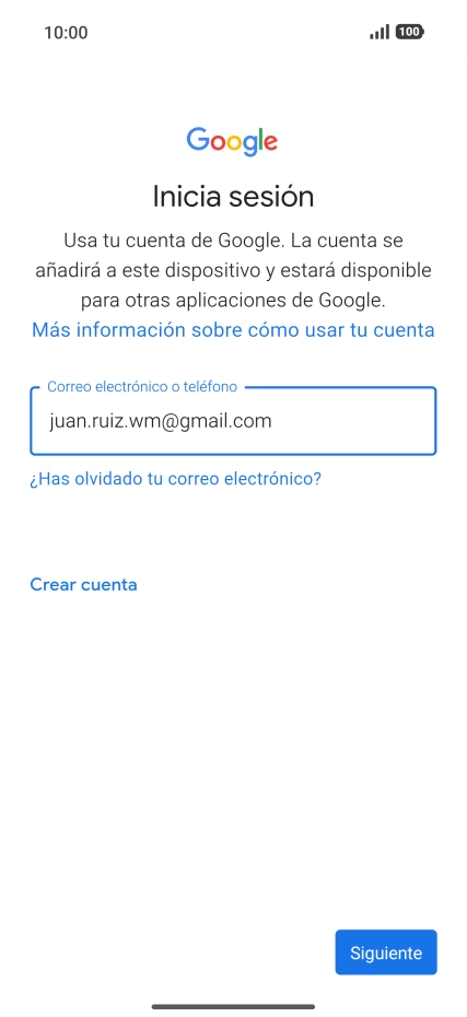 Pulsa Siguiente.