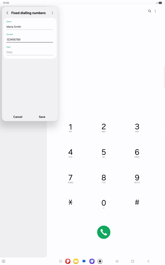 Press PIN2 and key in your PIN2. The default PIN2 is 1111.