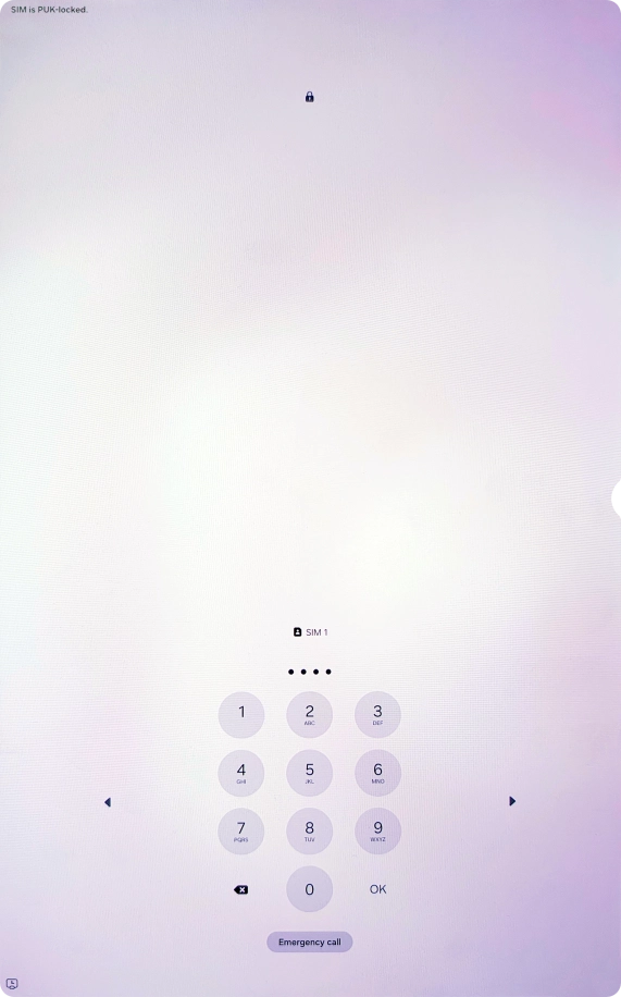 Key in a new four-digit PIN and press OK.