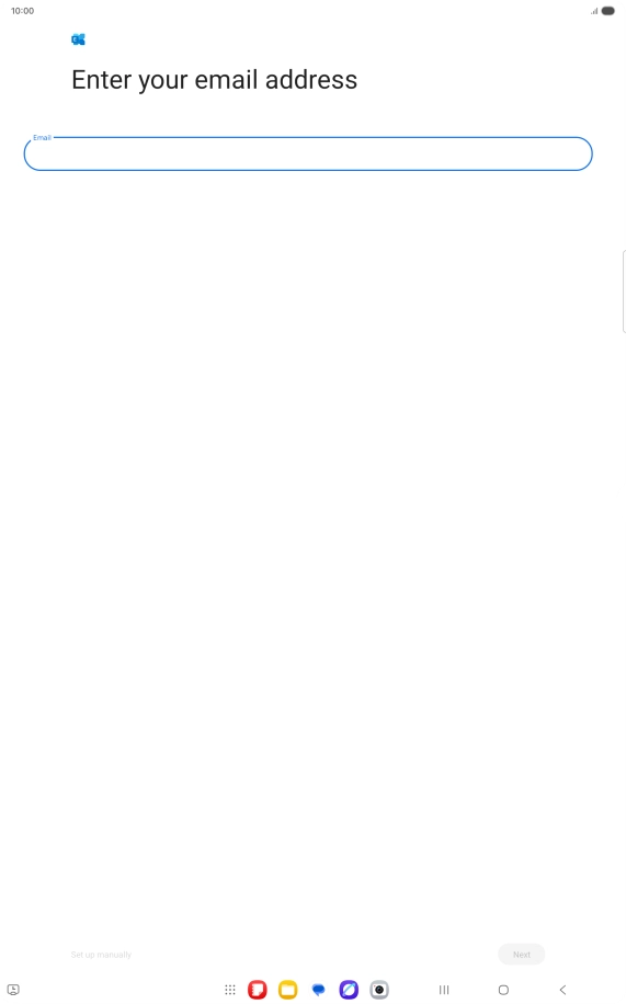 Press the field below 