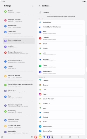 Press the required app.