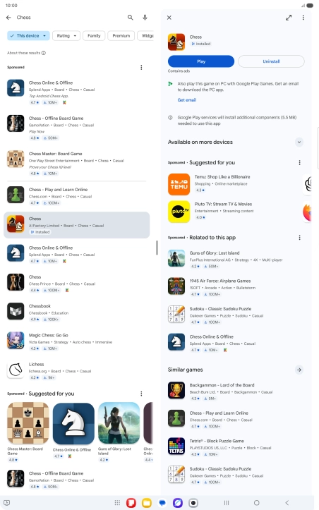 Press the Home key to return to the home screen.