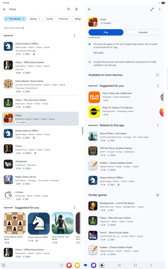 Press the Home key to return to the home screen.