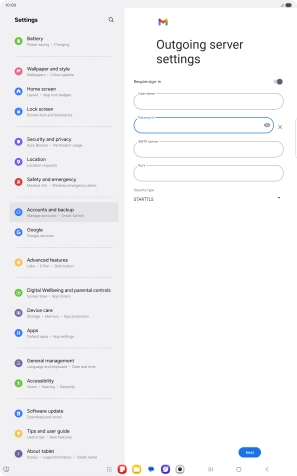 Press the field below 