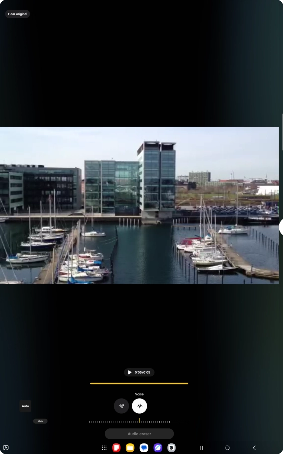 Slide your finger right or left on the indicator to set the required volume for the selected sound type.