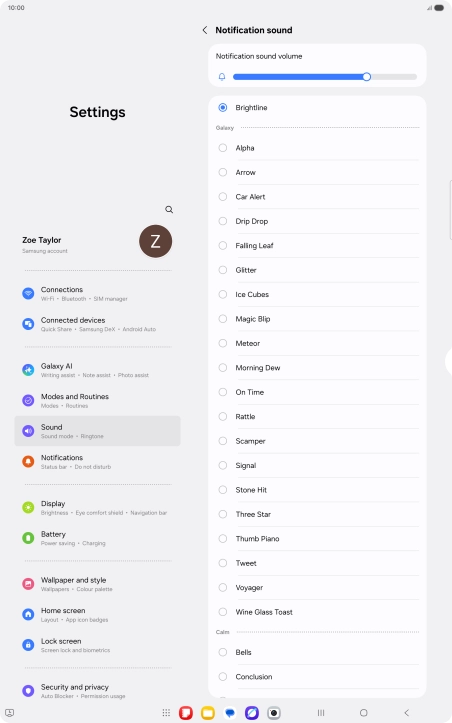 Press the required message tones to hear them.