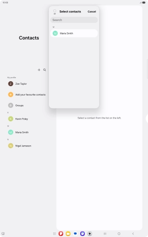 Press the field above 