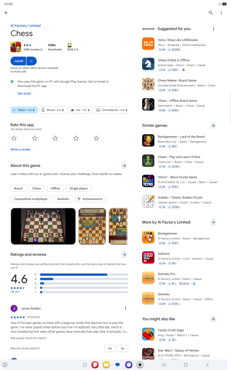 Press the Home key to return to the home screen.