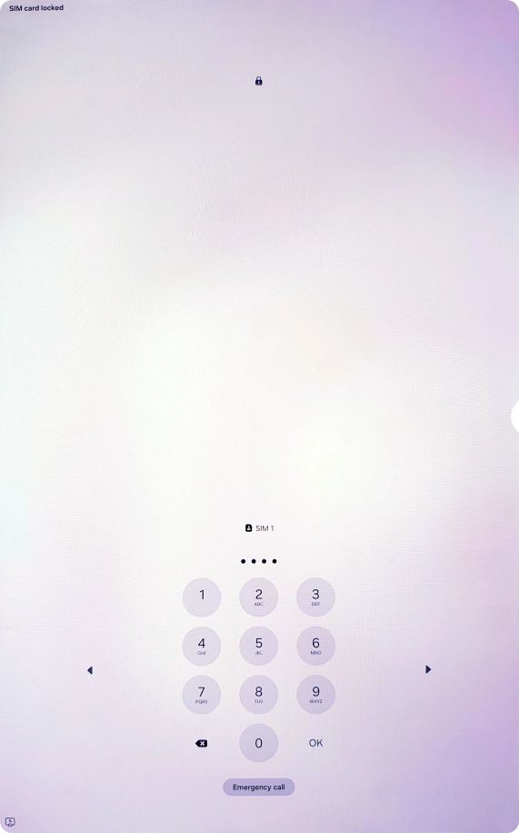 If you're asked to key in your PIN, do so and press OK.