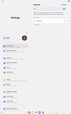 Press the Home key to return to the home screen.