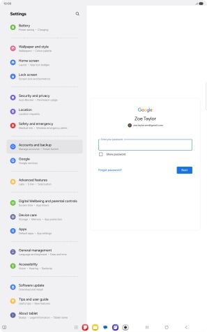 Press the field below 