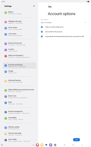 Press the drop down list below 