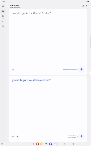 Follow the instructions on the screen to select the required language settings and use the function.