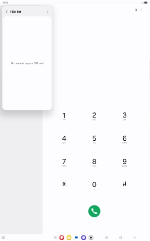 Press the menu icon.