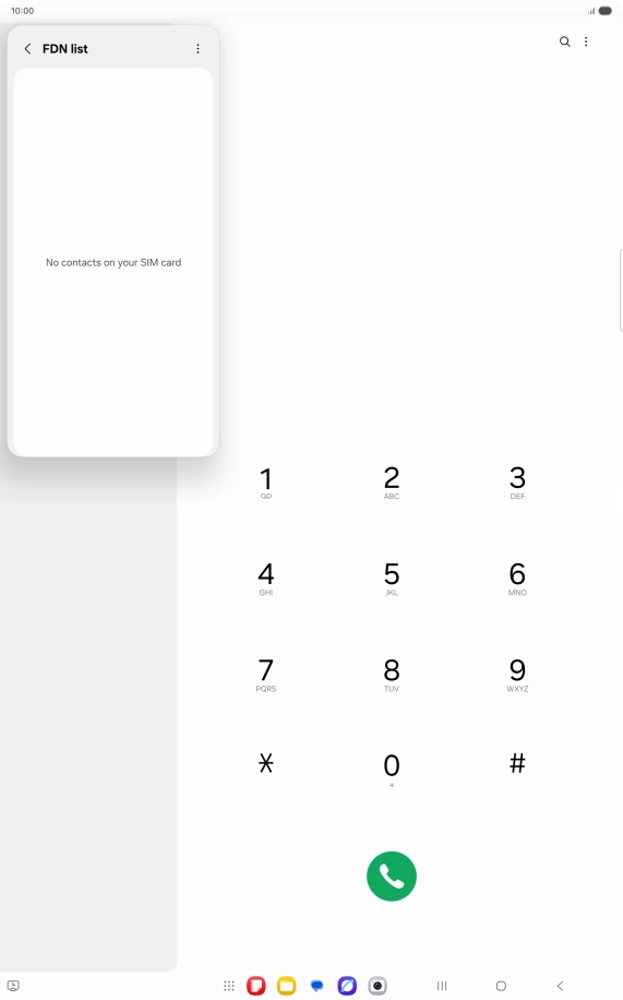 Press the menu icon.