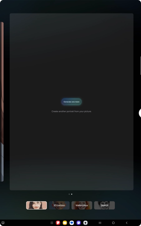 Press Generate one more to generate a new photo suggestion.