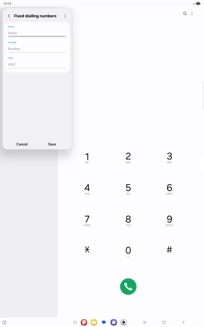 Press Name and key in the required name.