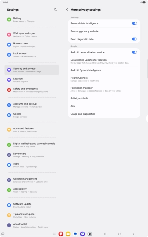 Press Permission manager.