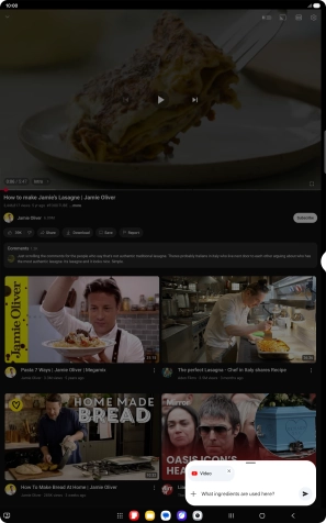 Follow the instructions on the screen to type or speak the required question for the video.