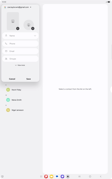 Press Name and key in the required name.