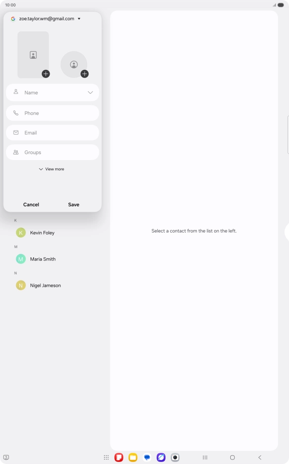 Press Name and key in the required name.
