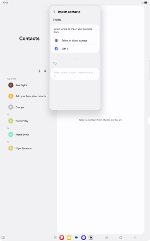 Press the name of the SIM.