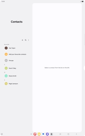 Press the menu icon.