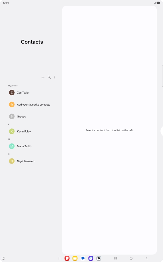 Press the menu icon.